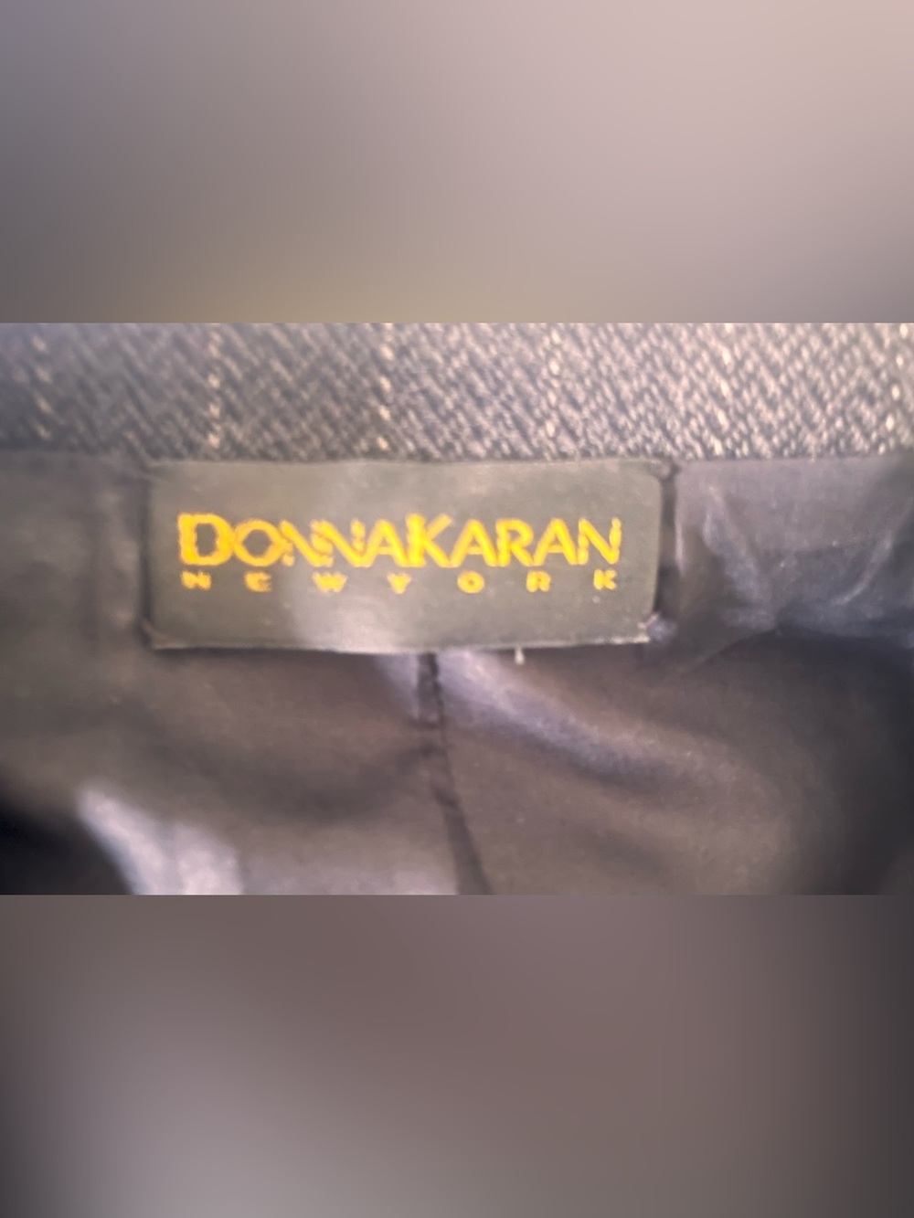 Women’s Donna Karan Collection Double-Breasted Pinstripe Blazer - Gray - Picture 5 of 9